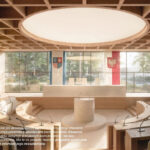Rozbudowa budynku Urzędu Marszałkowskiego Województwa Świętokrzyskiego w Kielcach przy alei IX Wieków Kielc - koncepcja architektoniczno-urbanistyczna / źródło: NM Architekci / kielce.sarp.org.pl