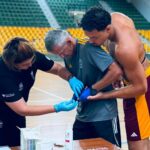 Trwa budowanie formy. Kielczanie przeszli testy wydolnościowe - Radio Kielce Trening piłkarzy Industrii Kielce / źródło: Industria Kielce - Facebook