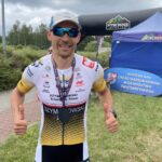 11.07.2026. Strawczyn. Zawody z cyklu iSands Cross Triathlon. Na zdjęciu: Przemysław Szymanowski - zwycięzca imprezy / Fot. Kamil Król - Radio Kielce