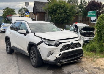Nieustąpienie pierwszeństwa powodem wypadku. W akcji śmigłowiec LPR