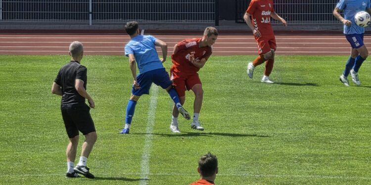 11.07.2026. Sparing AKS Busko-Zdrój - Glinik Gorlice / Fot. Maciej Makuła - Radio Kielce