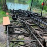 Po 50 latach stary pomost zniknął z dna Piachów