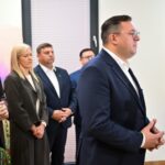 12.07.2026. Daleszyce. Minister rolnictwa Stefan Krajewski podczas konferencji prasowej w Miejsko-Gminnym Ośrodku Kultury w Daleszycach / Fot. PAP/Piotr Polak