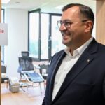 12.07.2026. Daleszyce. Minister rolnictwa Stefan Krajewski podczas konferencji prasowej w Miejsko-Gminnym Ośrodku Kultury w Daleszycach / Fot. PAP/Piotr Polak