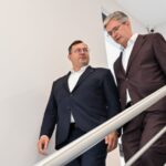 12.07.2026. Daleszyce. Minister rolnictwa Stefan Krajewski podczas konferencji prasowej w Miejsko-Gminnym Ośrodku Kultury w Daleszycach / Fot. PAP/Piotr Polak