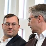 12.07.2026. Daleszyce. Minister rolnictwa Stefan Krajewski podczas konferencji prasowej w Miejsko-Gminnym Ośrodku Kultury w Daleszycach / Fot. PAP/Piotr Polak