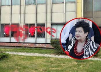 Biuro lewicowej partii zniszczone. Wulgarne napisy na szybach