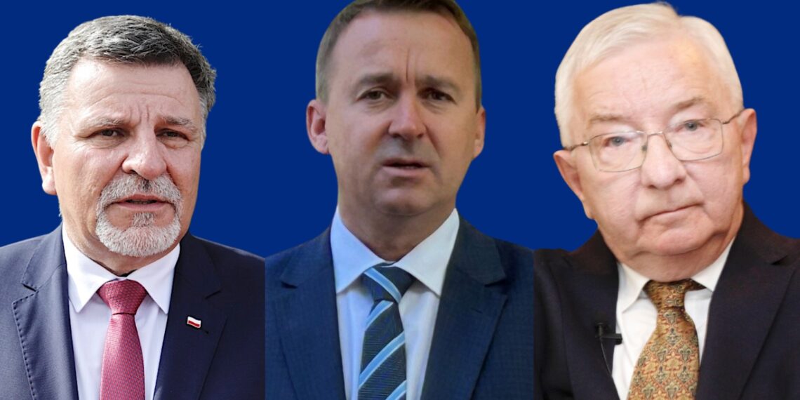 Na zdjęciu: Andrzej Kryj, Michał Cieślak i Krzysztof Lipiec / źródło: Radio Kielce