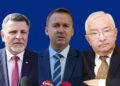 Na zdjęciu: Andrzej Kryj, Michał Cieślak i Krzysztof Lipiec / źródło: Radio Kielce