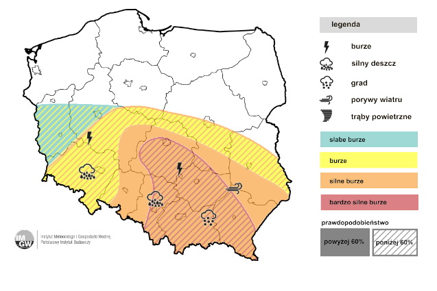 Noc będzie niebezpieczna, weekend też nie zapowiada się najlepiej - Radio Kielce