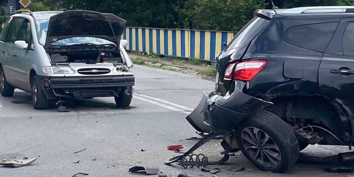 21.08.2026. Nietulisko Małe w gminie Kunów. Zderzenie czterech samochodów / Fot. Na Drodze Świętokrzyskie - Facebook