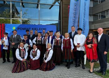 26.08.2026. Kielce. Starostwo Powiatowe. Konferencja dot. Dożynek Powiatu Kieleckiego i Miasta i Gminy Chmielnik / Fot. Daniel Czwartosz - Radio Kielce