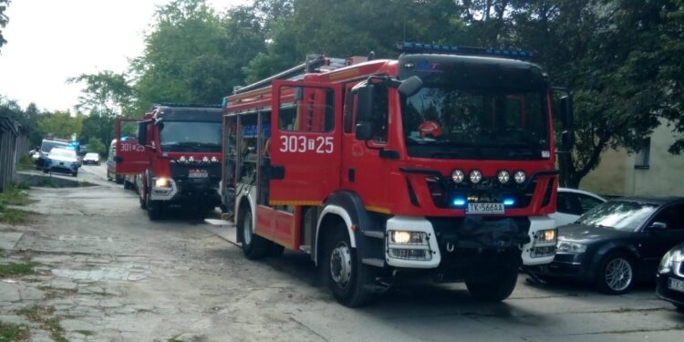 10.08.2026. Kielce. Pożar / Fot. Straż pożarna