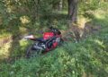 20.08.2026. Czernica w powiecie staszowskim. Zderzenie samochodu osobowego z motocyklem / Fot. KPP Staszów