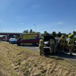 Zderzenie dwóch aut w Kijach. Są ranni - Radio Kielce 13.08.2026. Kije w powiecie pińczowskim. Wypadek / Fot. KP PSP Pińczów