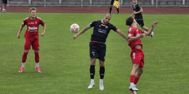 02.08.2026. Busko-Zdrój. Mecz Betclic 3. Ligai AKS Busko-Zdrój - Wisłoka Dębica / Fot. Maciej Makuła - Radio Kielce