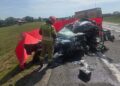Śmiertelny wypadek. Bus zderzył się z autem osobowym - Radio Kielce 10.08.2026. Jasienica. Wypadek / Fot. PSP Sandomierz
