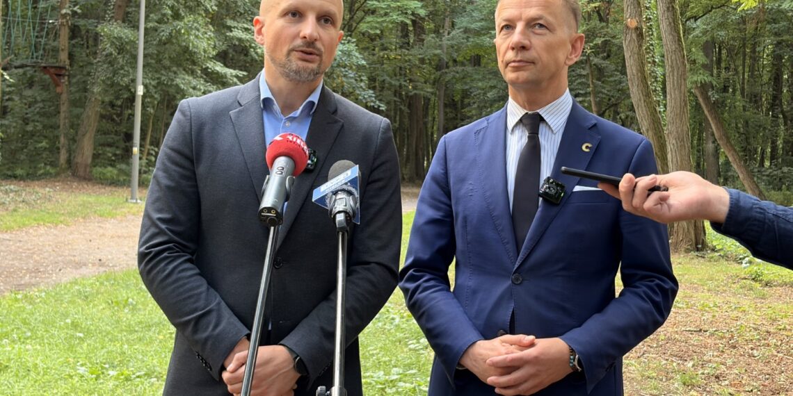 12.08.2026. Kielce. Konferencja prasowa nt. lasów społecznych / Fot. Dariusz Kuc - Radio Kielce