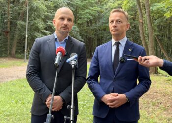 12.08.2026. Kielce. Konferencja prasowa nt. lasów społecznych / Fot. Dariusz Kuc - Radio Kielce