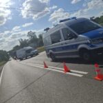 Kobieta w szpitalu po zderzeniu dwóch aut - Radio Kielce 11.08.2026. Leszczyny. Wypadek / Źródło: Policja