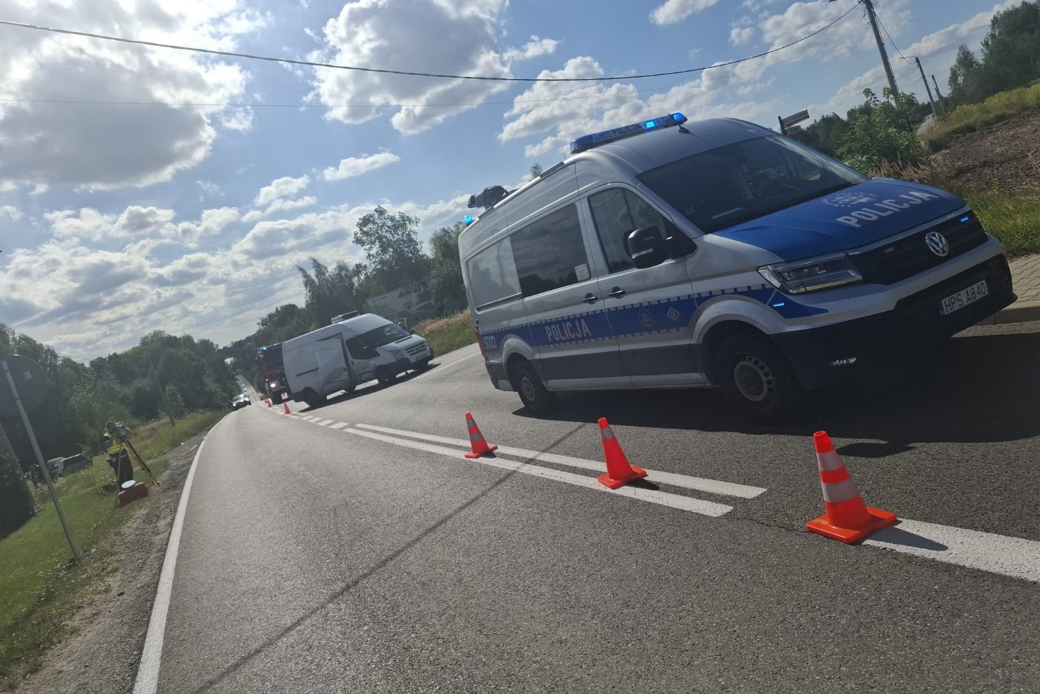 Kobieta w szpitalu po zderzeniu dwóch aut