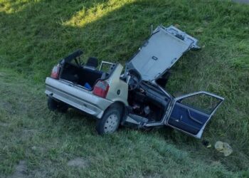 14.08.2026. Ostrowiec Świętokrzyski. Droga krajowa nr 9 / Fot. Ratownictwo Powiatu Ostrowieckiego
