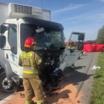 Śmiertelny wypadek. Ciężarówka zderzyła się z autem osobowym - Radio Kielce 10.08.2026. Jasienica. Wypadek / Fot. PSP Sandomierz