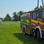 Ciagnik przygniótł mężczyznę, interweniował śmigłowiec LPR - Radio Kielce 05.08.2026. Wiącka. Wypadek / źródło: OSP Bodzentyn