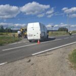 Kobieta w szpitalu po zderzeniu dwóch aut - Radio Kielce 11.08.2026. Leszczyny. Wypadek / Źródło: Policja