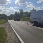 Kobieta w szpitalu po zderzeniu dwóch aut - Radio Kielce 11.08.2026. Leszczyny. Wypadek / Źródło: Policja