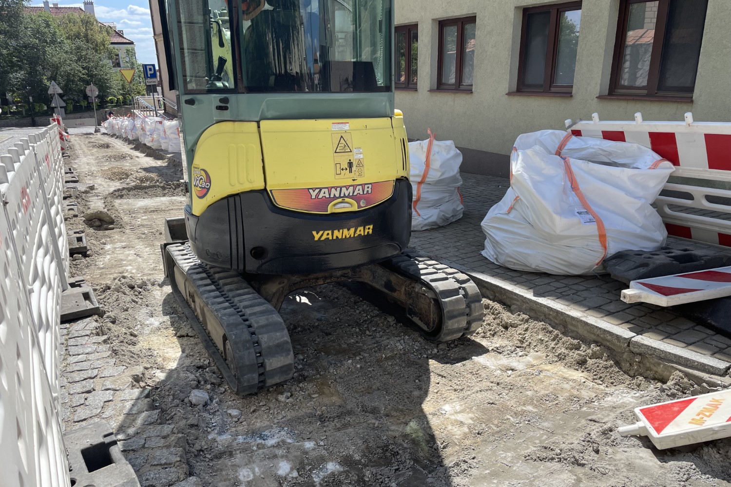 12.08.2026. Sandomierz. Ulica Żydowska. Remont / Fot. Grażyna Szlęzak-Wójcik - Radio Kielce