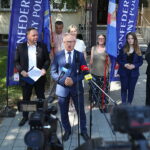05.08.2026. Kielce. Konferencja prasowa Konfederacji Korony Polskiej / Fot. Wiktor Taszłow - Radio Kielce