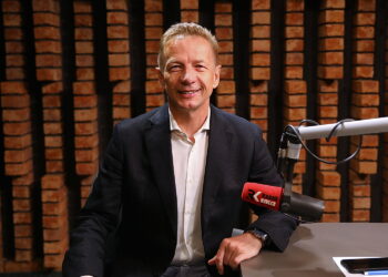 07.08.2026. Radio Kielce. Rozmowa Dnia. Na zdjęciu: Rafał Kasprzyk - sekretarz generalny partii Unia Centrum / Fot. Wiktor Taszłow - Radio Kielce