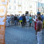 „Nie bądź obojętny” - apelowali przedstawiciele KOD-u - Radio Kielce 09.08.2026. Kielce. Manifestacja pod hasłem „Nie bądź obojętny” / Fot. Wiktor Taszłow - Radio Kielce
