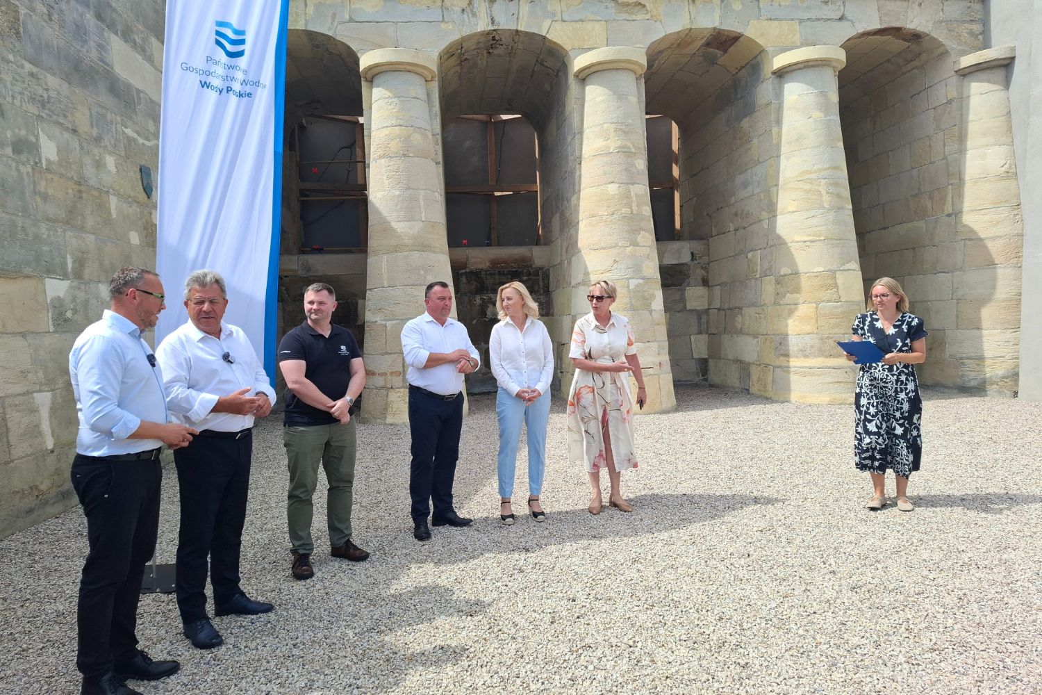 Zbiornik Brody znów może piętrzyć wodę - Radio Kielce 10.08.2026. Zakończył się drugi etap modernizacji zbiornika wodnego w Brodach / Fot. Oliwia Woźniak - Radio Kielce