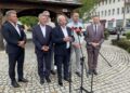 11.08.2026. Opatów. Konferencja prasowa Stowarzyszenia Rozwój Plus / Fot. Grażyna Szlęzak-Wójcik - Radio Kielce