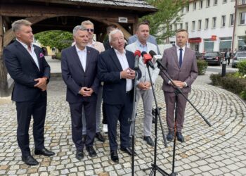 11.08.2026. Opatów. Konferencja prasowa Stowarzyszenia Rozwój Plus / Fot. Grażyna Szlęzak-Wójcik - Radio Kielce