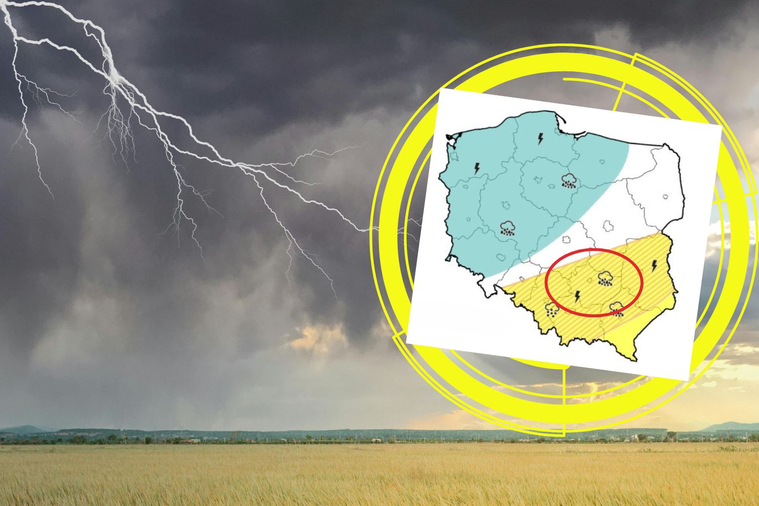 Odwrót upałów. Świętokrzyskie w strefie burz