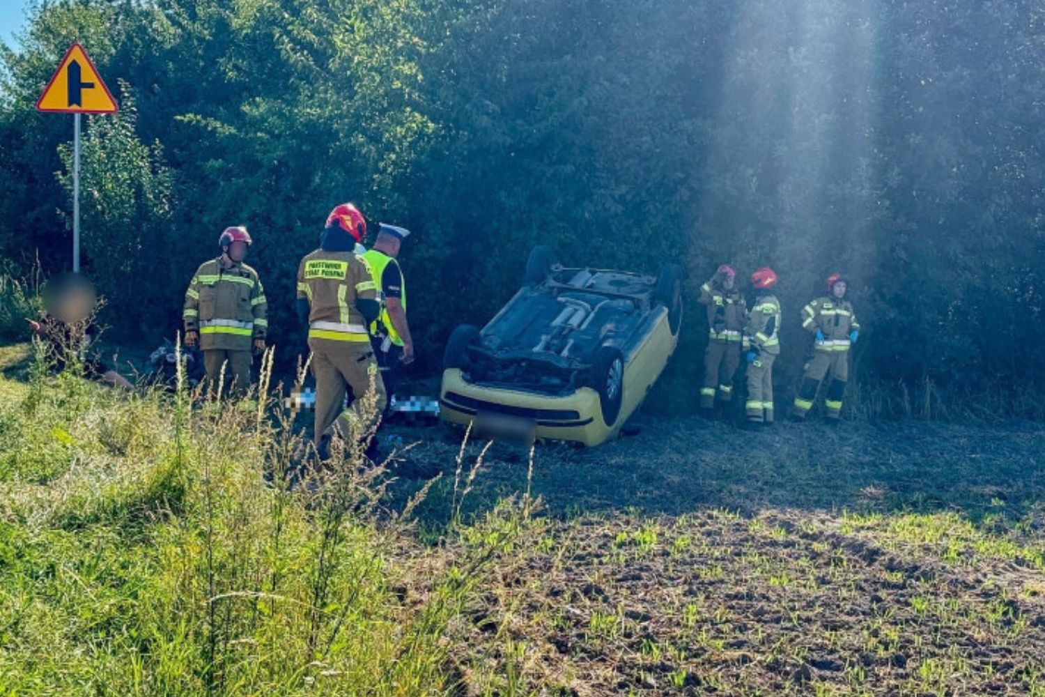 Śmiertelny wypadek. Auto potrąciło mężczyznę na wózku inwalidzkim