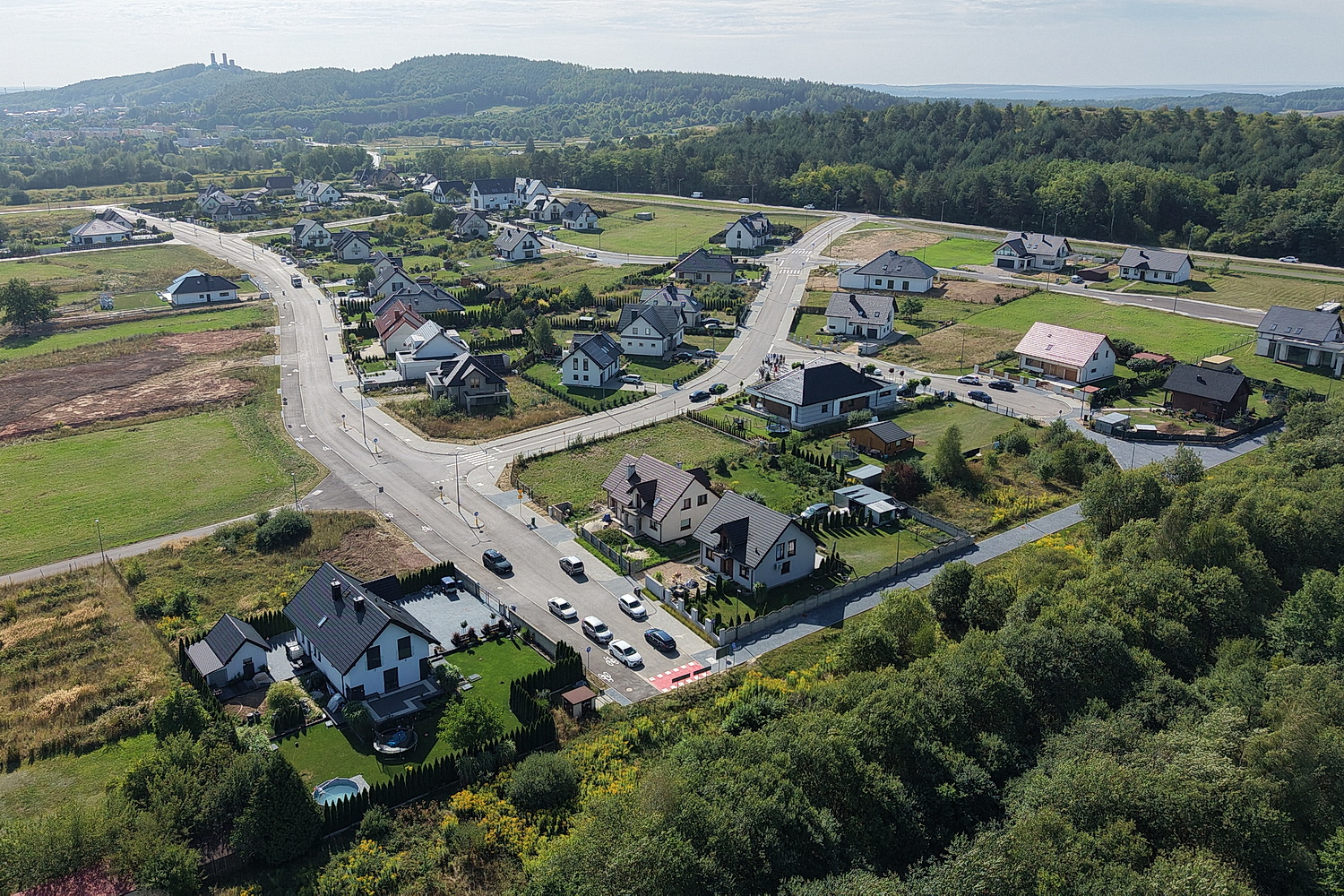 Zakończeniu budowy kompleksowej infrastruktury na nowym osiedlu w miejscowości Skiby