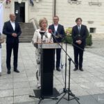02.08.2026. Sandomierz. Wizyta wiceminister kultury Bożeny Żelazowskiej / Fot. Grażyna Szlęzak-Wójcik - Radio Kielce