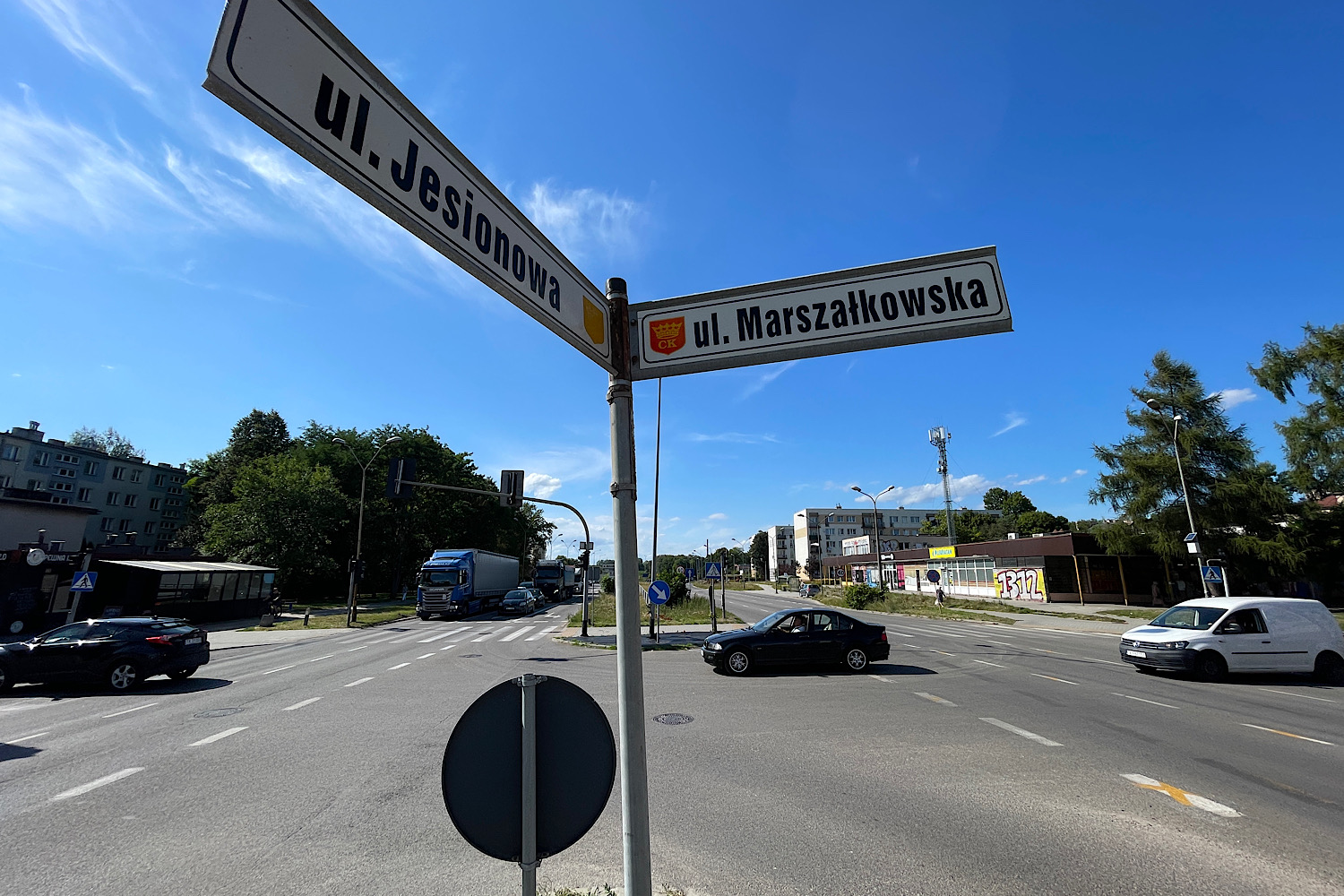 Ważne zmiany na kilku drogach w związku z przebudową S74 - Radio Kielce 20.08.2026. Kielce. Skrzyżowanie ulic Marszałkowskiej i Jesionowej / Fot. Wiktor Taszłow - Radio Kielce