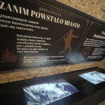 Sandomierz. Nowa wystawa multimedialna w Podziemnej Trasie Turystycznej w Sandomierzu. Ekspozycja przedstawia powstawanie miasta i podziemi / Fot. Grażyna Szlęzak-Wójcik – Radio Kielce