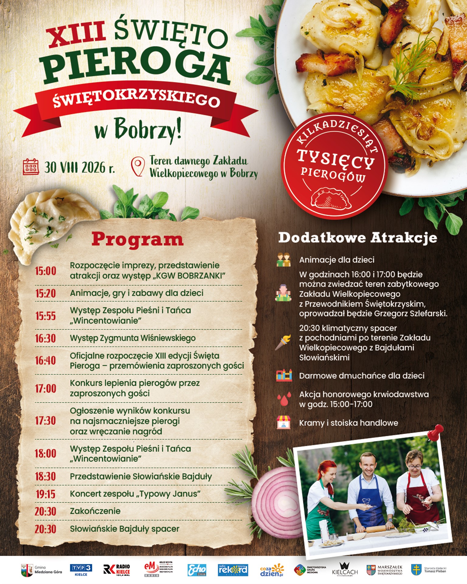 XIII Święto Pieroga Świętokrzyskiego w Bobrzy
