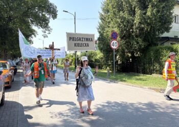 06.08.2026. Wiślica. Piesza Pielgrzymka diecezji kieleckiej na Jasną Górę / Fot. Marta Gajda-Kruk - Radio Kielce