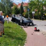 11.08.2026. Małogoszcz. Wypadek / Fot. Słuchacz Radia Kielce