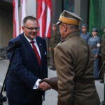 6.08.2026. Kraków. Uczestnicy 61. Marszu Szlakiem Pierwszej Kompanii Kadrowej. W marszu „Kadrówki”, upamiętniającym wymarsz pierwszej Kompanii Kadrowej z Krakowa w 1914 roku, biorą udział członkowie organizacji strzeleckich, żołnierze oraz osoby cywilne / Fot. PAP - Łukasz Gągulski