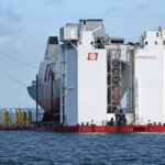 ORP „Wicher” zwodowany - Radio Kielce 13.08.2026. Gdynia. Wodowanie fregaty ORP Wicher na Zatoce Gdańskiej. ORP Wicher jest pierwszą z trzech wielozadaniowych fregat nowej generacji budowanych w ramach programu „Miecznik” / Fot. PAP - Andrzej Jackowski