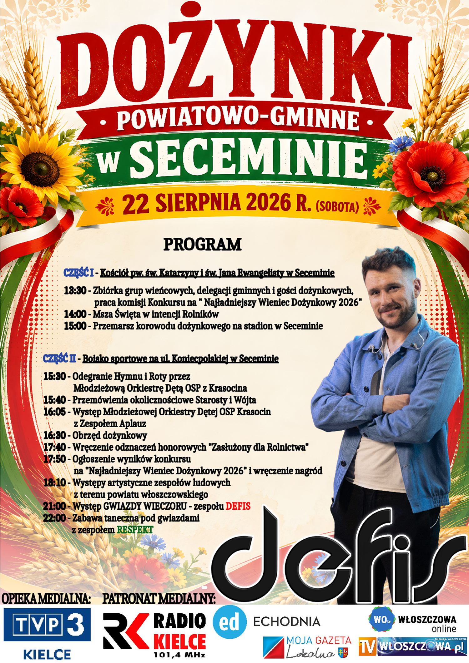 Dożynki Powiatowo-Gminne w Seceminie - Radio Kielce
