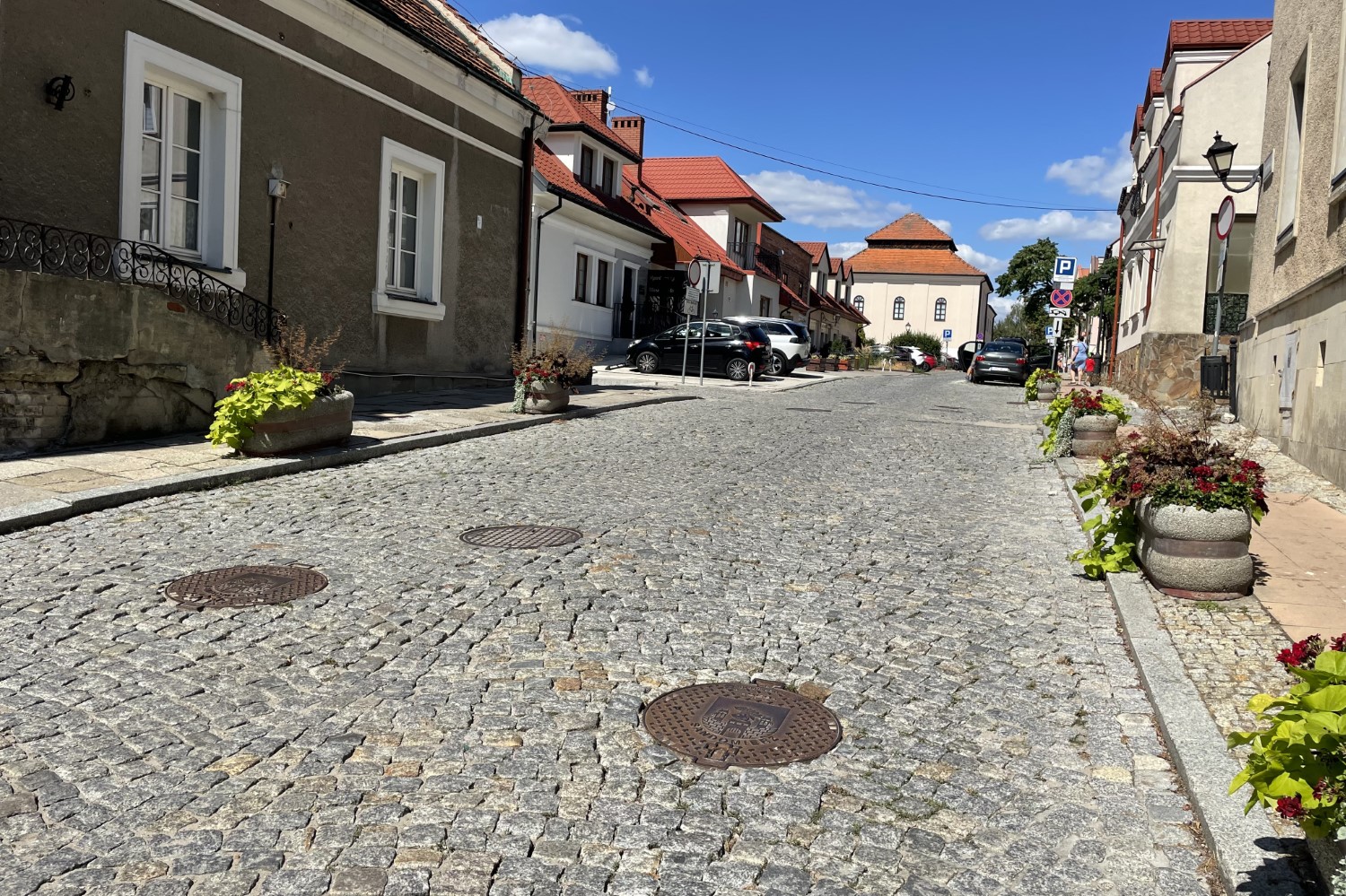 12.08.2026. Sandomierz. Ulica Żydowska. Remont / Fot. Grażyna Szlęzak-Wójcik - Radio Kielce